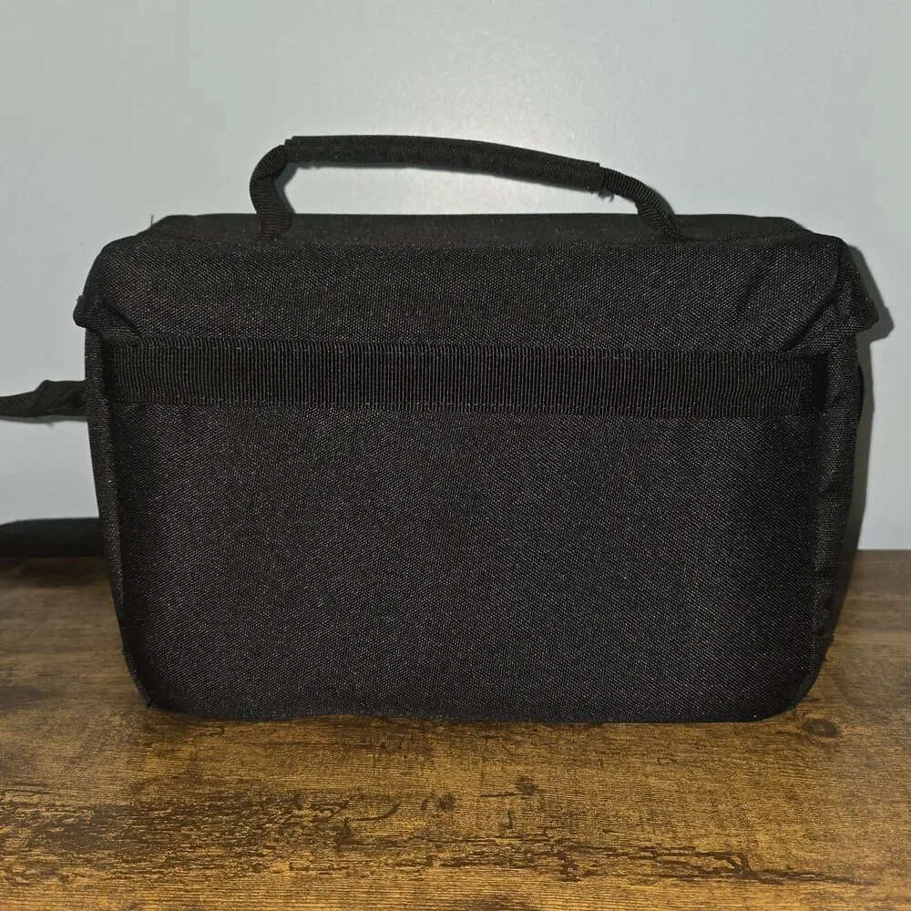 Canon Camera Bag Black With Two Compartments And Shoulder Strap, Pre-owned